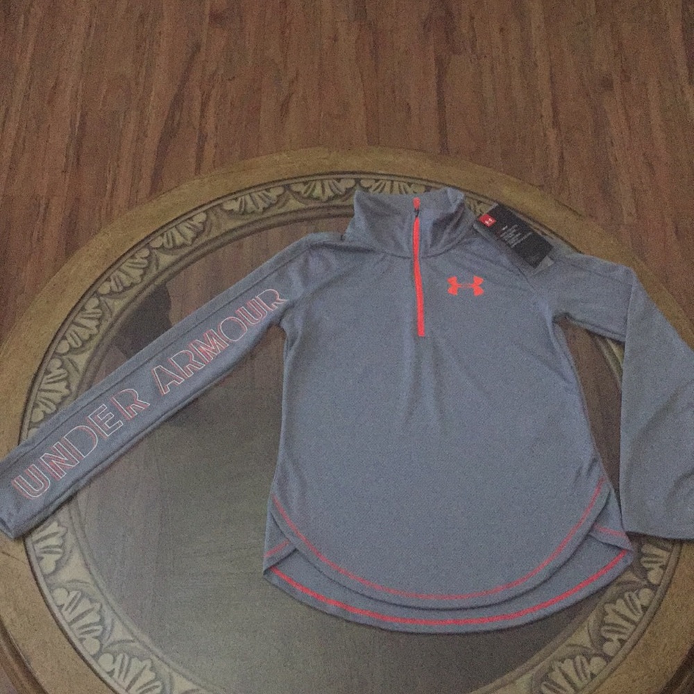 UNDER ARMOUR 1/2-ZIP (YM) GIRLS TECH